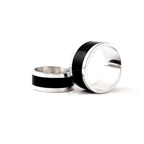 Anillo Acero Inox Black Cat - 7