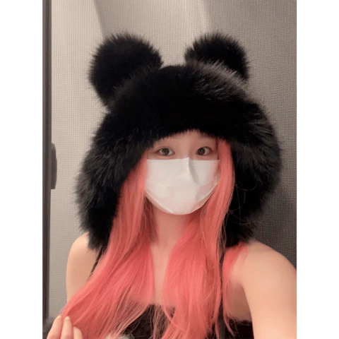 Gorro con Orejas Plush - Blanco - (copia)