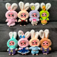 Llavero Peluche Baby Three Bunny Conejo Ropa Import Colgante en internet