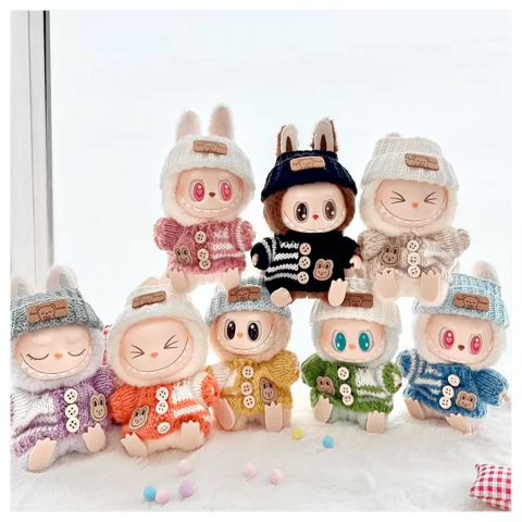 Peluche Llavero Labubu con Ropa Importado