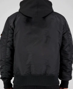 Campera Nasa Full Black Capucha Desmontable - comprar online