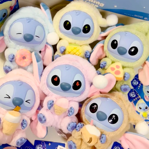 Peluche Colgante Stitch Labubu Sorpresa Colección 13cms