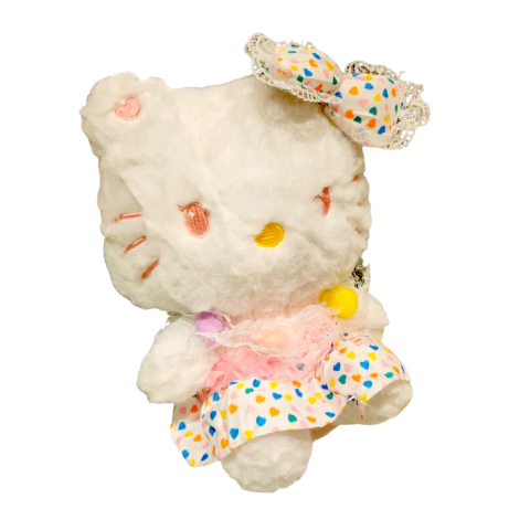 Peluche Kitty Sanrio Floreado Corazones