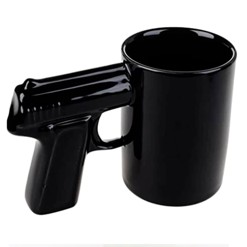 Taza Pistola 9 mm Ceramica