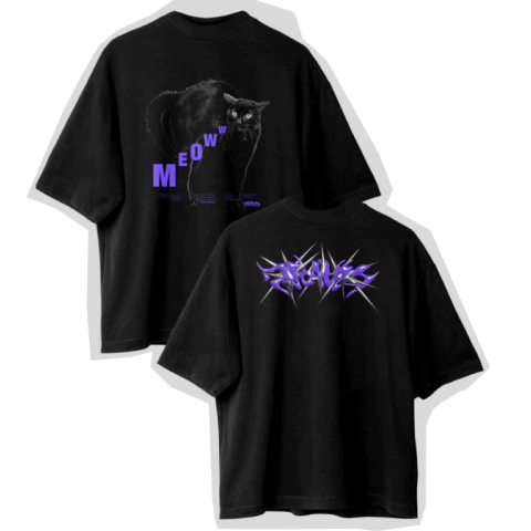 Remera Boxy Meow Meow