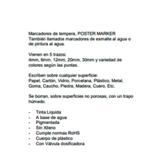 Marcador Artline Poster Marker 30mm C/ Tinta on internet