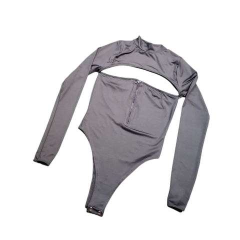 Body Lycra Gris con cierre Genesis