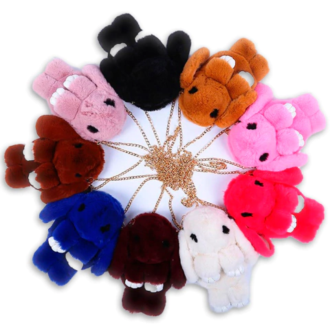 Cartera Conejo Pompom Peluche Kawaii