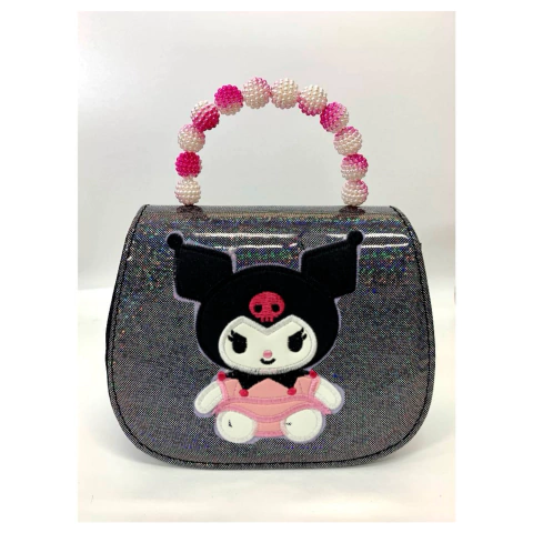 Cartera Holografica Kuromi Negro