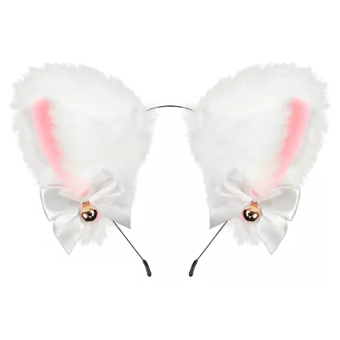 Vincha Orejas Gato Blanca Kawaii