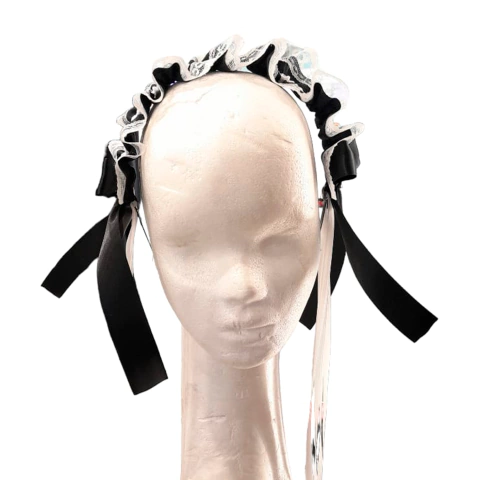 Vincha Orejas Lolita Moños Blanca