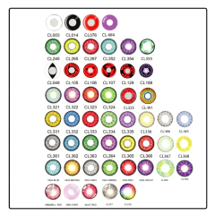 Imagen de Lentes de contacto efecto real celeste claro + miel