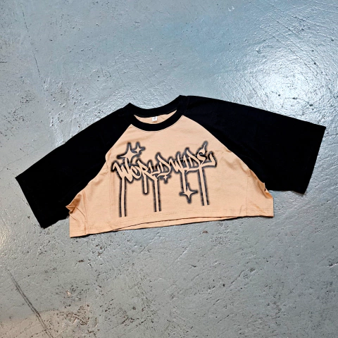 Remera Top Graffiti Worldwide Marron y Negro - buy online