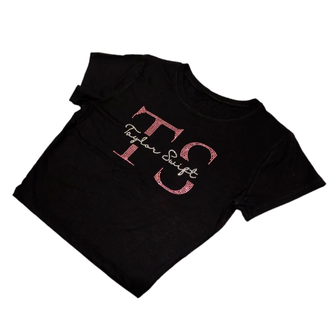 Remera Oversize Taylor Swift Guitarra Negra - Talle Unico - (copia)