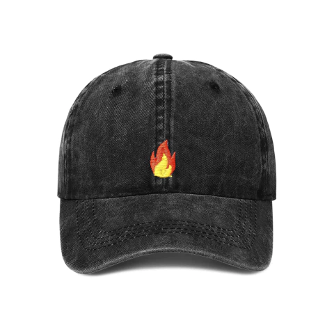 Gorra Curva Fuego Washed