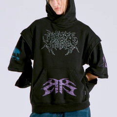 Buzo Hoodie Boxy HyperGenesis Full Estampa - tienda online