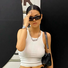 Anteojos de Sol Gafas Curvo Y2k Edgy Retro Vintage Negro N°280 - buy online