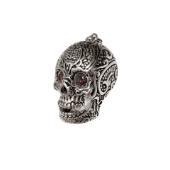 Dije Craneo Calavera Mexicana Cristal Rojo en internet