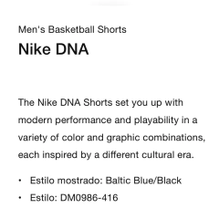 Short Nike DNA Basketball - 150usd - online store