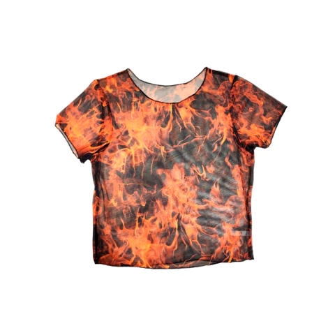 Top Microtul Fuego Basico - Talle Unico