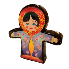 Alcancia Ceramica Mamushka Rusia Vintage - Negro - comprar online
