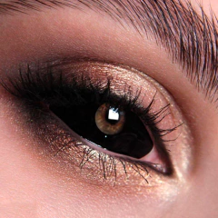 Lentes de Contacto FX Anime Fantasia Cosplay Sclera Negro 22MM CL2202