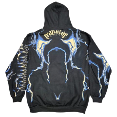 Buzo Hoodie Trapstar 2.0 Negro/Azul - comprar online