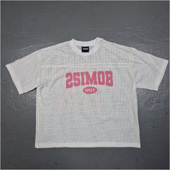 Remera Red Boxy Fit Blanca 25i