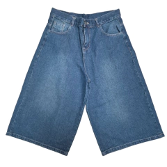 Bermuda Jean 3/4 Azul Oscuro