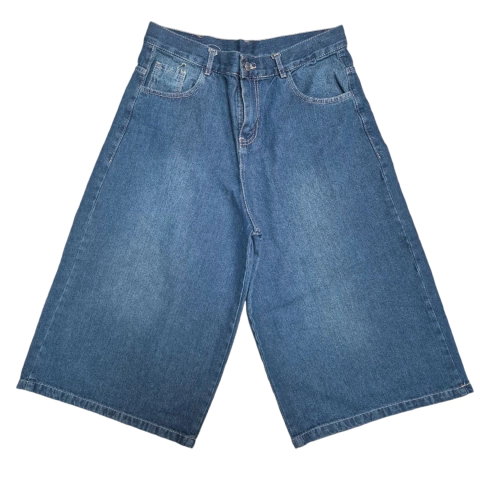 Bermuda Jean 3/4 Azul Oscuro