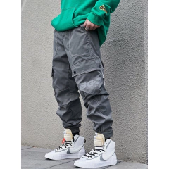 Pantalon Cargo Techwear Gabardina GOB 129 Gris Niños