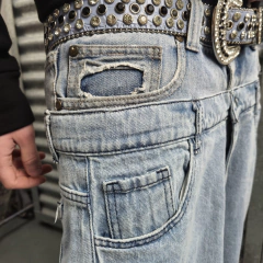 Double Jean Baggy Light Blue en internet