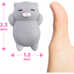 Squishy Antiestrès Mochi Oso Dormilon Gris en internet