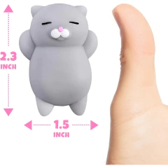 Squishy Antiestrès Mochi Oso Dormilon Gris en internet