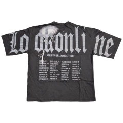Remera Lookonline Gris Oscuro | BOXY FIT - comprar online