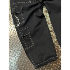 Pantalon Cargo Legend Baggy Negro Ancho (no incluye cadena ) - KITCH TECH