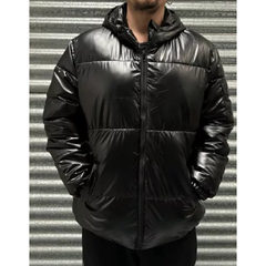 Campera Puffer Negro Mate MOD 2