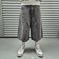 Bermuda Short Baggy Jorts Capri Washed Gris on internet