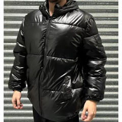 Campera Puffer Negro Mate MOD 2 en internet