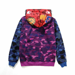 Campera Hoodie BAPE Full Zip Shark Camo Patchwork (AAA) - 220USD - comprar online