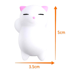 Squishy Antiestrès Mochi Gato Orejas Rosas - comprar online