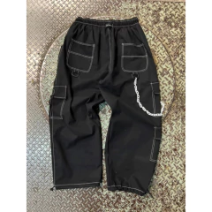 Pantalon Cargo Legend Baggy Negro Ancho (no incluye cadena ) - comprar online