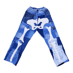 Pantalon Jean Intervenido Retazos Bones Hype Talle Unico - KITCH TECH