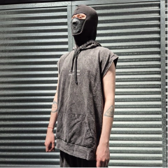 Remera Sudadera Con Capucha Washed Gris - tienda online