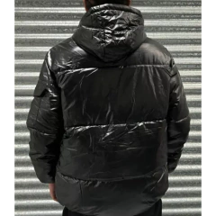 Campera Puffer Negro Mate MOD 2 - comprar online