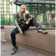 Campera Hoodie BAPE X ADDS SB Full Zip Shark Camo Green (AAA) - 220USD - tienda online