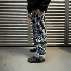Imagen de Pantalon Jean Intervenido Graffiti Hip Hop Baggy