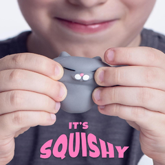 Squishy Antiestrès Mochi Oso Dormilon Gris - comprar online