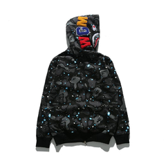 Campera Hoodie BAPE Full Zip Shark Space Camo - 220USD
