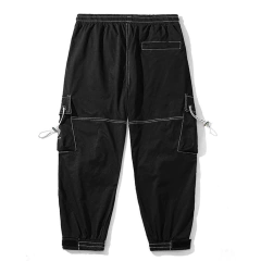 Pantalon Cargo Techwear Gabardina GOB 129 Negro en internet